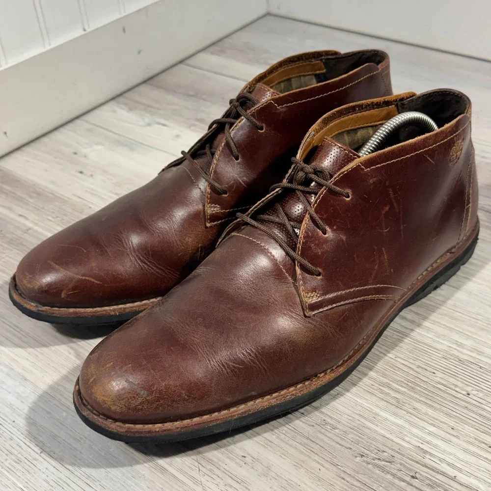 Timberland Earthkeepers Brown Chukka Boots US 10.5 SensorFlex Sole‎